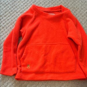 Cozy Orange Kids Fleece Pullover